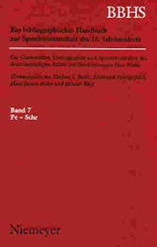 Bio-Bibliographisches Handbuch Zur Sprachwissenschaft Des 18. Jahrhunderts. Bande 1-8