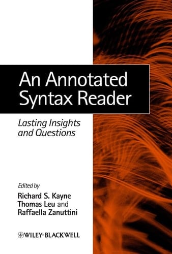 An Annotated Syntax Reader Lasting Insights and Questions