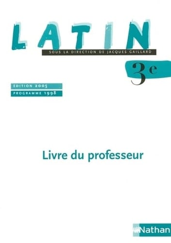 Latin 3e programme 1998