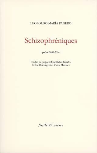 Schizophréniques Poésie 2001-2004