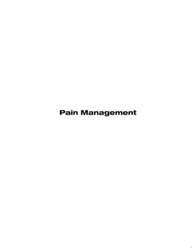 Pain Management Practical applications of the biopsychosocial perspective in clinical and occupational settings