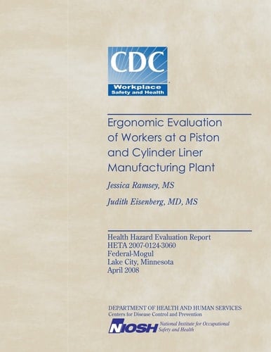 Ergonomic Evaluation of Workers at a Piston and Cylinder Linear Manufacturing Plant