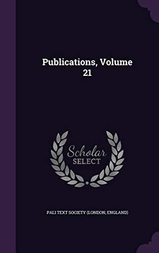 Publications, Volume 21