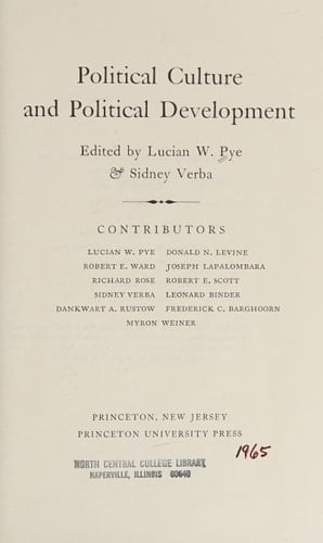 Political Culture and Political Development