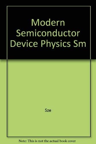 Modern Semiconductor Device Physics, Solutions Manual