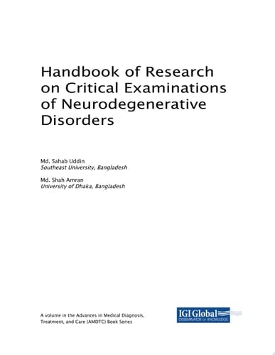 Handbook of Research on Critical Examinations of Neurodegenerative Disorders