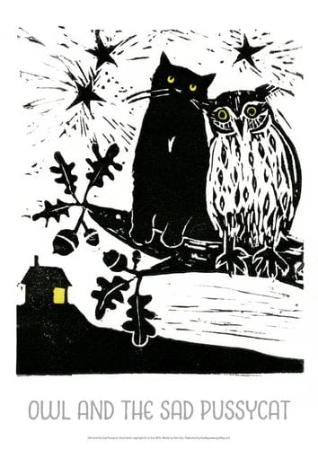 Owl and the Sad Pussycat - Jo Cox Poster
