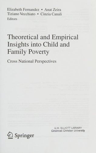 Theoretical and Empirical Insights into Child and Family Poverty Cross National Perspectives