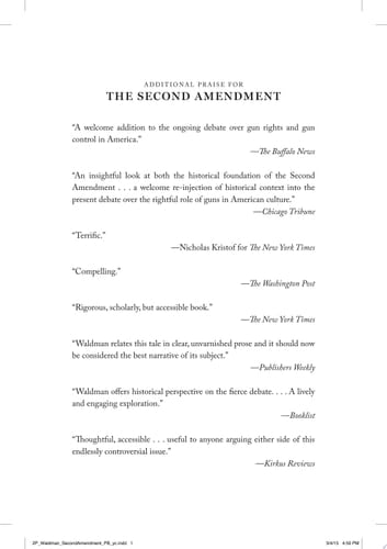 The Second Amendment A Biography