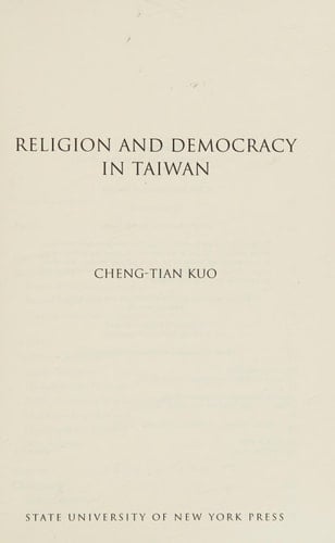 Religion and Democracy in Taiwan