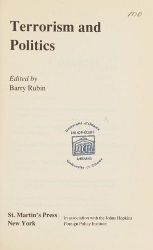 Terrorism and Politics