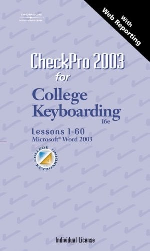 Checkpro 2003 Individual License - User's Guide for Keyboarding and Word Processing