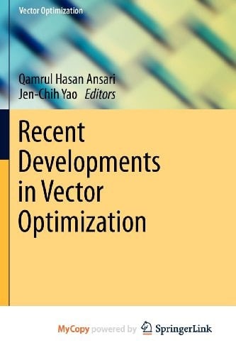 Recent Developments in Vector Optimization