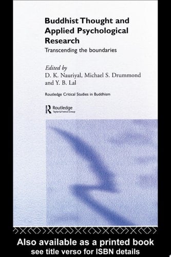 Buddhist Thought and Applied Psychological Research Transcending the Boundaries