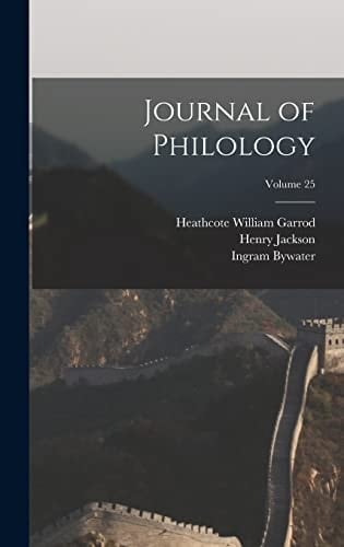 Journal of Philology; Volume 25
