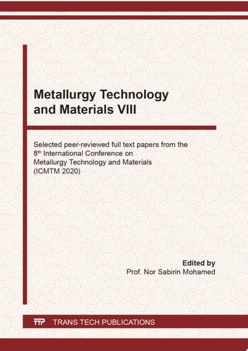 Metallurgy Technology and Materials VIII