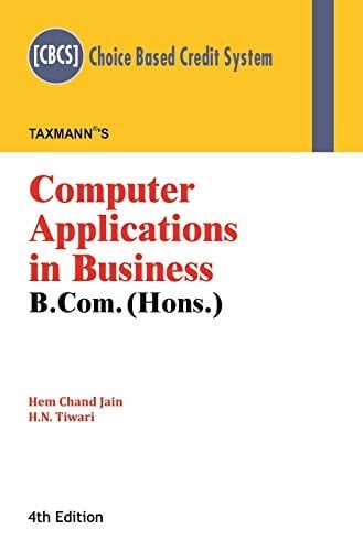 Computer Applications In Business (B.Com.Hons)