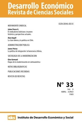 Desarrollo Económico. Número 33 Revista de Ciencias Sociales. Volumen 9