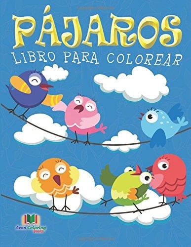 Pajaros Libro Para Colorear Amigos Emplumados Libros de Actividades