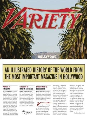 Variety An Illustrated History of the World from the Most Important Magazine in Hollywood