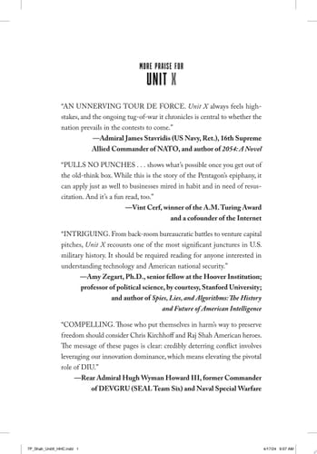 Unit X How the Pentagon and Silicon Valley Are Transforming the Future of War