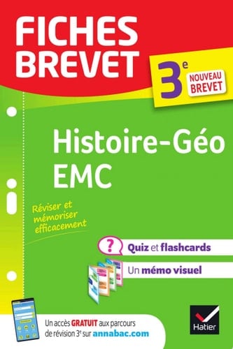 Fiches brevet Histoire-Géographie EMC 3e - Brevet 2023