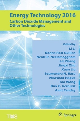 Energy Technology 2016 Carbon Dioxide Management and Other Technologies