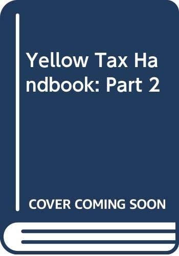 Butterworths Yellow Tax Handbook The Legislation Relating to Income Tax, Corporation Tax, Capital Gains Tax for the Year 1997-98