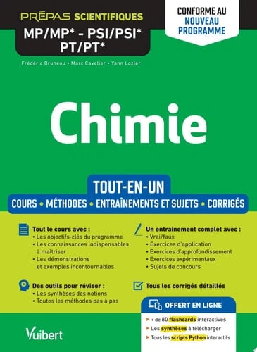 Chimie MP/MP* PSI/PSI* PT/PT* - Conforme au nouveau programme : Prépas scientifiques