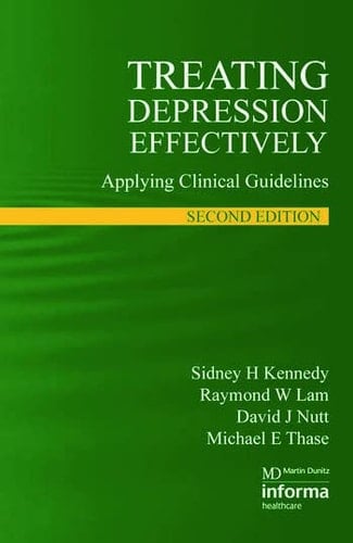 Treating Depression Effectively 2nd Edition Servier Edition Applying Clinical Guidelines