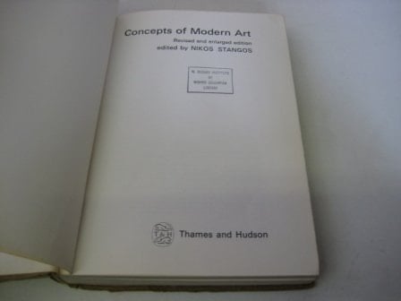 CONCEPTS OF MODERN ART, REVISED EDITION (ICON EDITIONS)