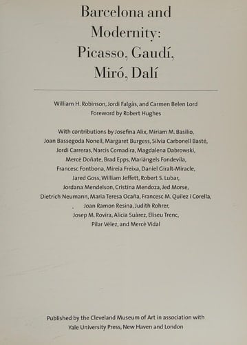 Barcelona and Modernity Picasso, Gaudí, Miró, Dalí