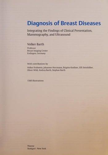Diagnosis of Breast Diseases Integrating the Findings of Clinical Presentation, Mammography, and Ultrasound