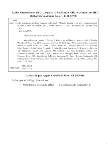 Super-revisão concursos jurídicos Doutrina completa