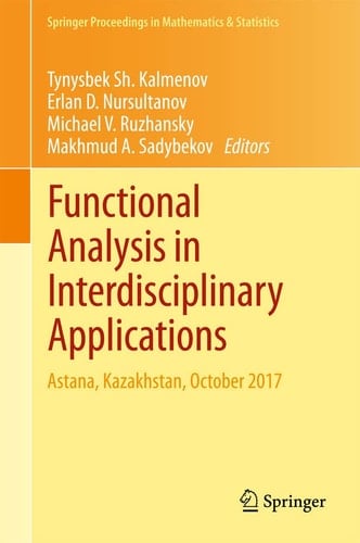 Functional Analysis in Interdisciplinary Applications Astana, Kazakhstan, October 2017