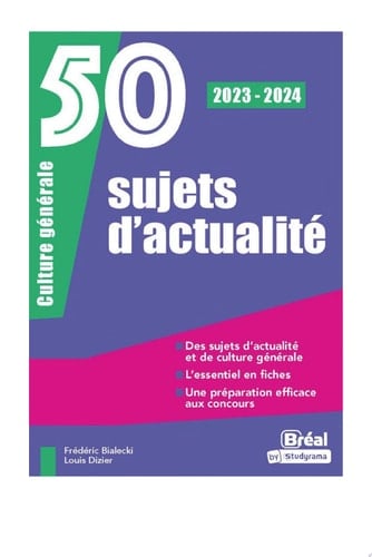 50 sujets d'actualité 2023-2024