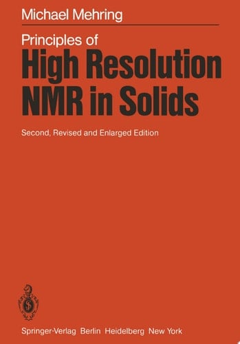 Principles of High Resolution NMR in Solids
