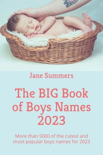 The BIG Book of Boys Names 2023: More than 5000 of the cutest and most popular boys names for 2023 - perfect maternity / pregnancy gift (The Big Books of Baby Names)