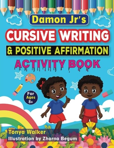 Damon Jr's Cursive Writing & Positive Affirmation Activity Book