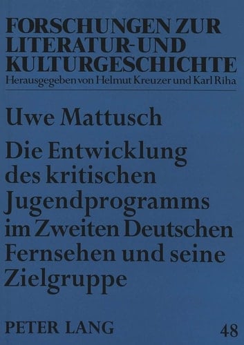 Die Entwicklung des kritischen Jugendprogramms im Zweiten Deutschen Fernsehen und seine Zielgruppe Entwicklungen von 1971 bis 1990