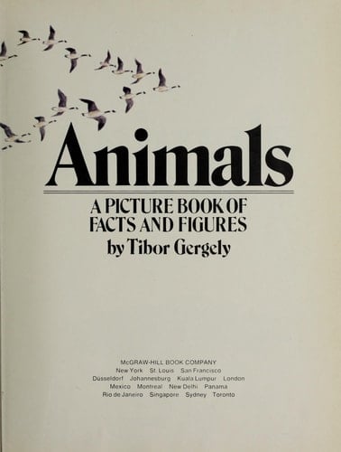 Animals A Picture Book of Facts and Figures