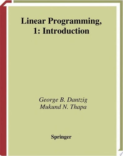 Linear Programming 1 Introduction