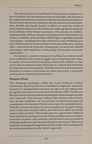 Radical Community Work Perspectives from Practice in Scotland