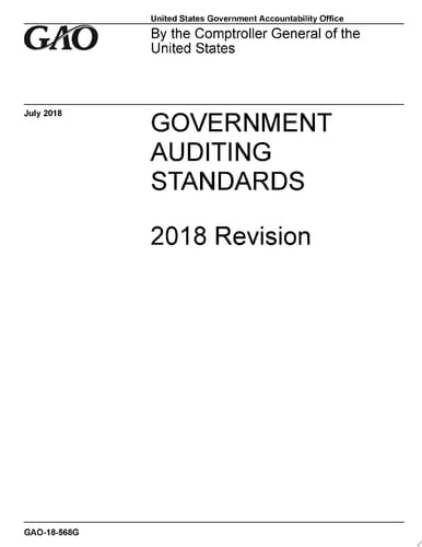Government Auditing Standards - 2018 Revision