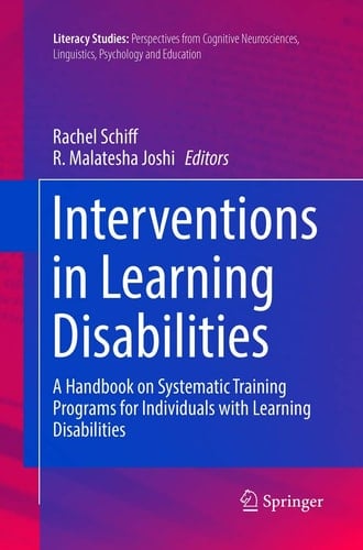 Interventions in Learning Disabilities A Handbook on Systematic Training Programs for Individuals with Learning Disabilities