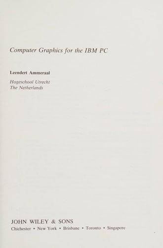 Computer Graphics for the IBM? PC