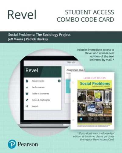 Revel + Print Combo Access Code for The Sociology Project: Social Problems