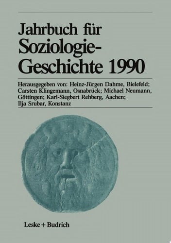 Jahrbuch für Soziologiegeschichte 1990