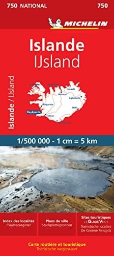 Michelin Carte Nationale Islande ( Iceland ) 750 (French Edition)
