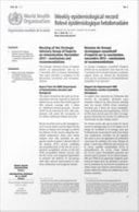 Weekly Epidemiological Record Vol. 89 No 32-33 2014